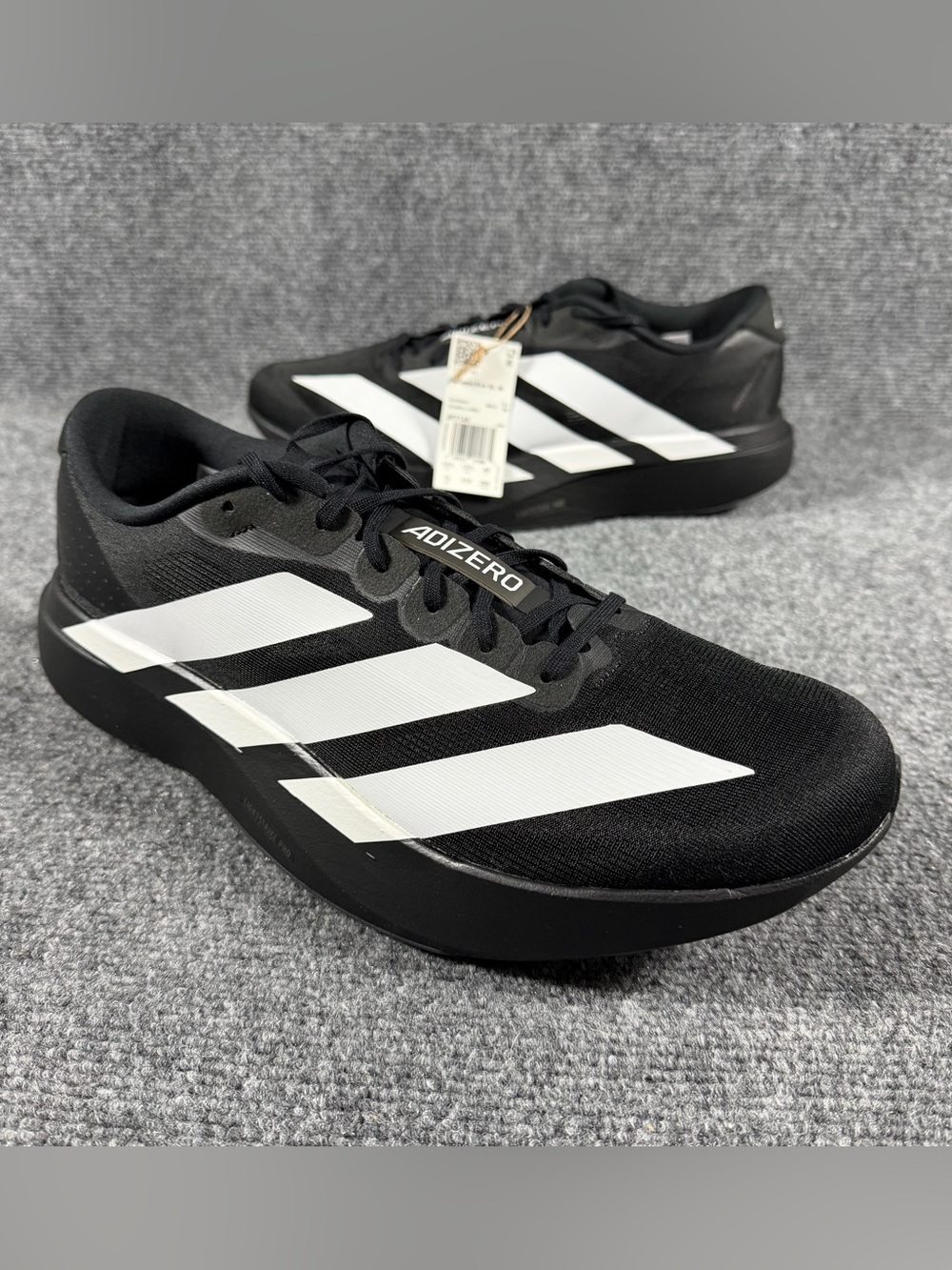 Adidas Men's Adizero Evo SL M Running Core Black/White 13 US Shoes NWOB